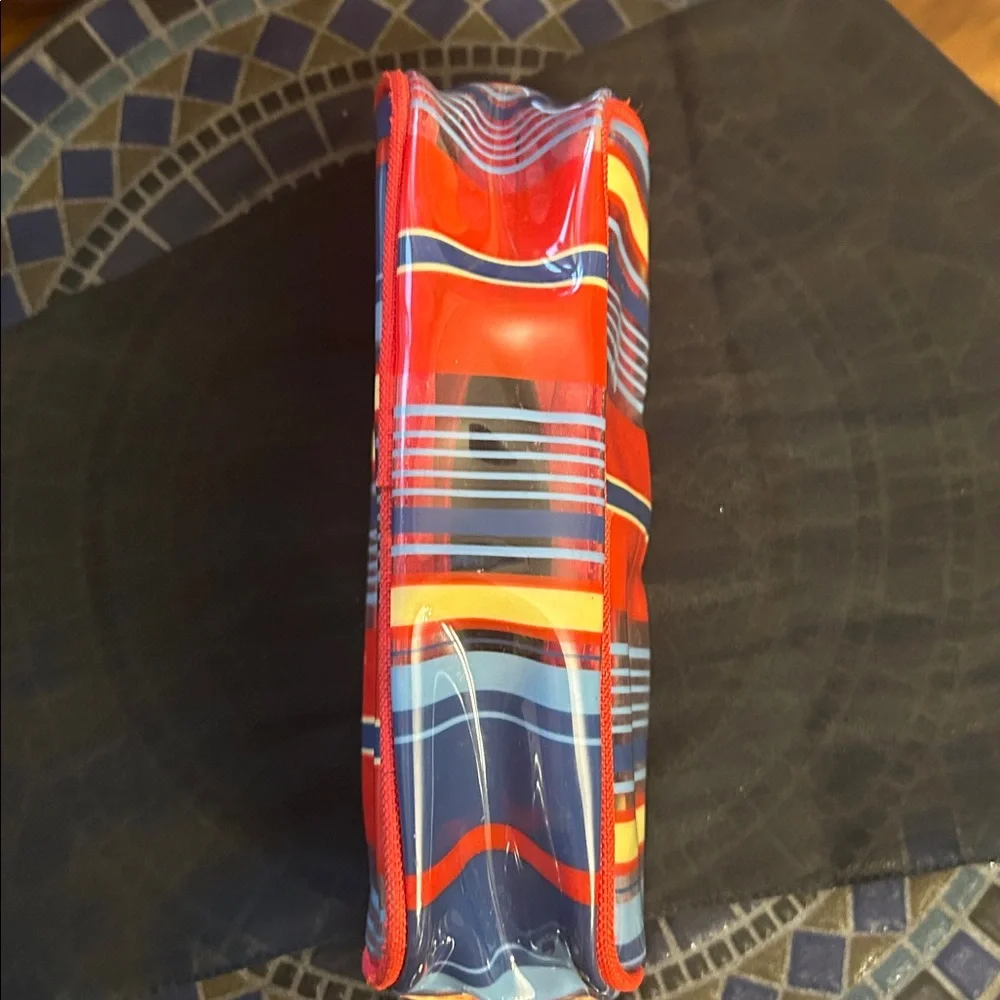 Lancome Makeup Bag Case Pouch Stripes Eiffel Tower